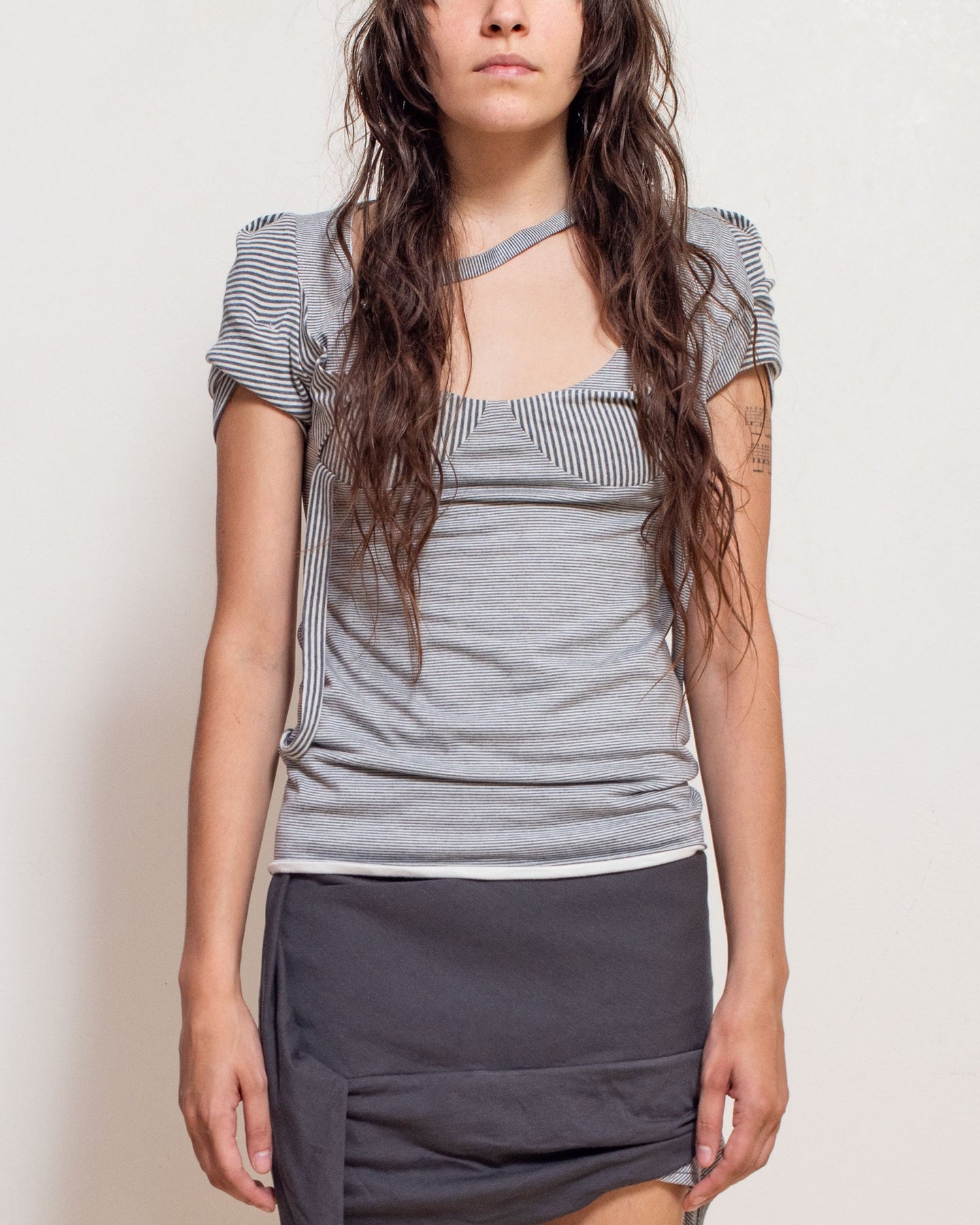 Altra Stripe Gray Top